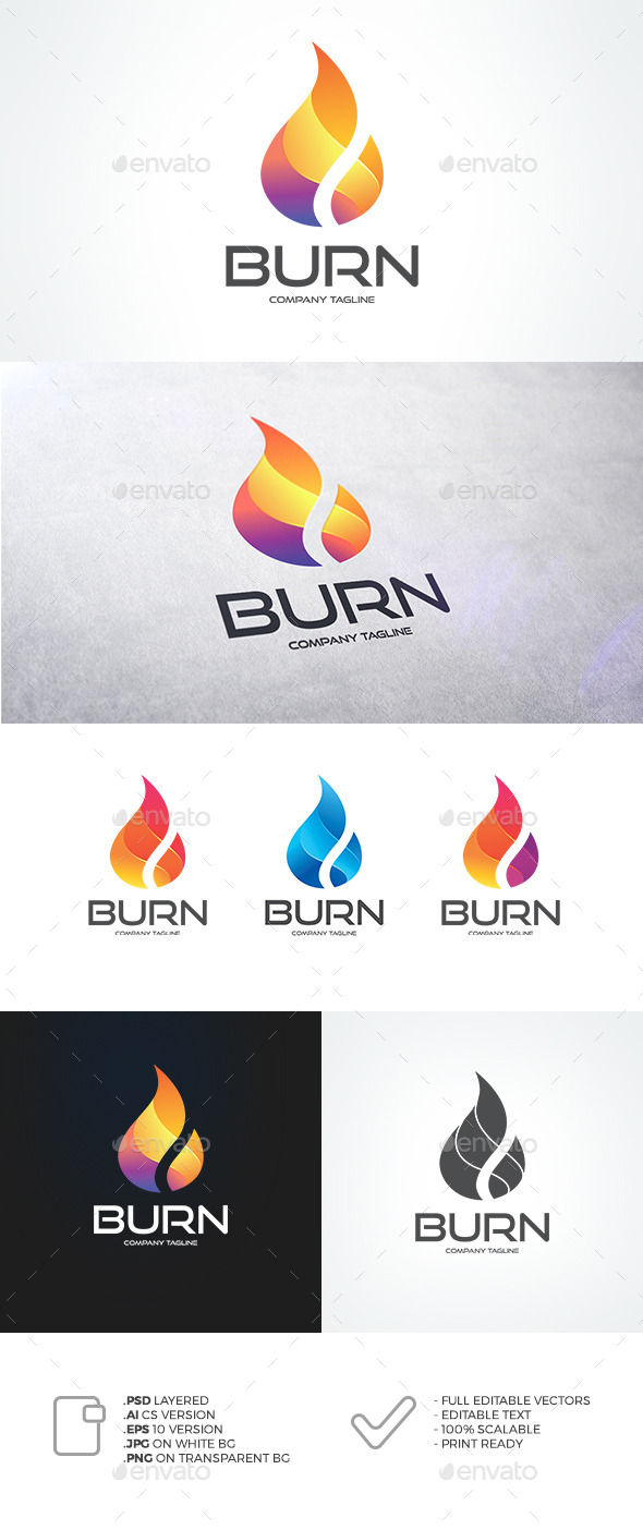 Flame Logo by RoyalFX | GraphicRiver