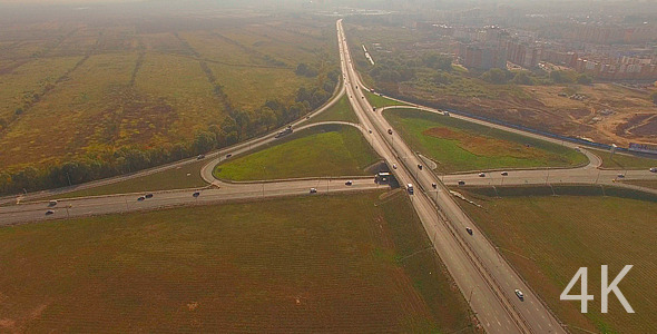 A Cars at Complex Interchange and Highway