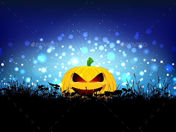 Halloween Pumpkin Background - Halloween Seasons/Holidays