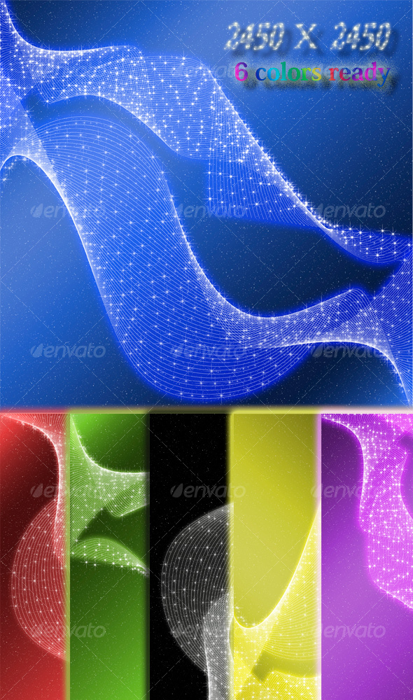 Abstract Glowing Stars - Abstract Backgrounds