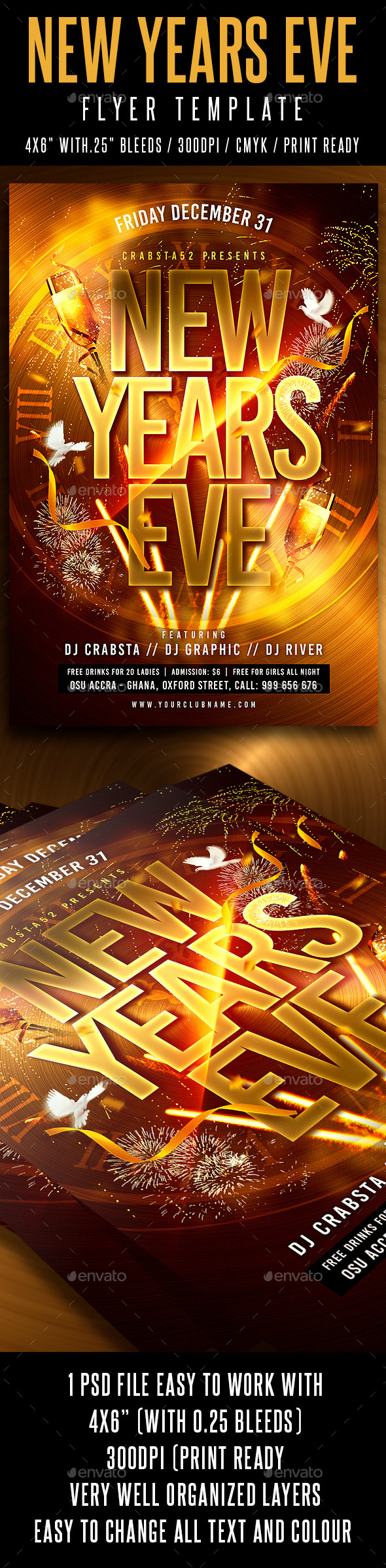 New Years Eve Flyer Template - Events Flyers