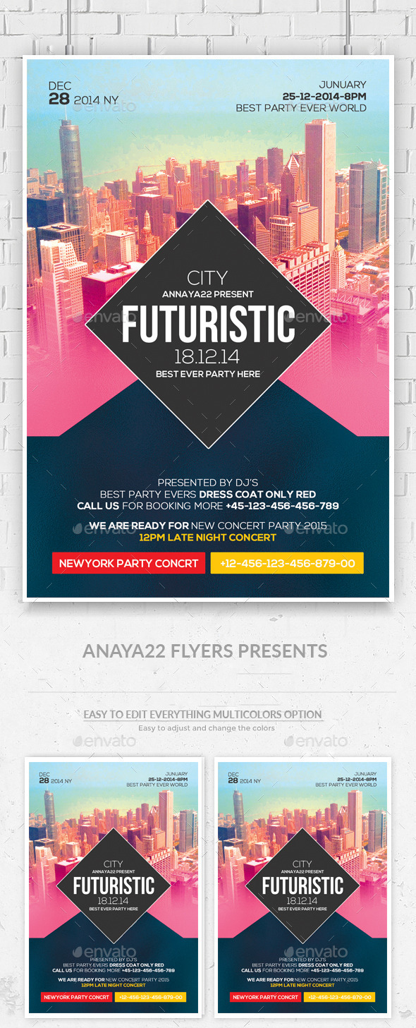 Electro Session Flyer Psd - Clubs & Parties Events