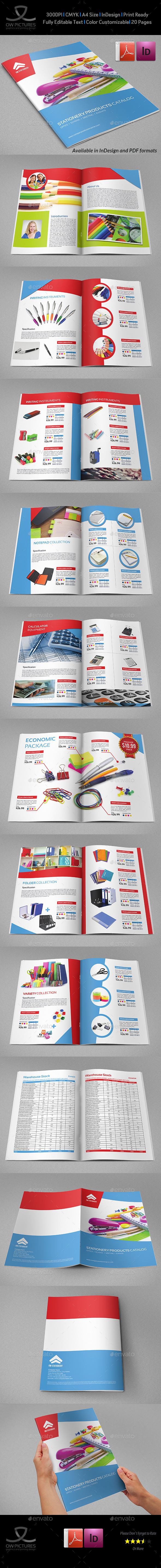 Stationery Products Catalog Brochure - 20 Pages - Catalogs Brochures