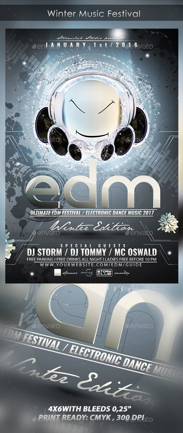 Winter Music Festival - Events Flyers