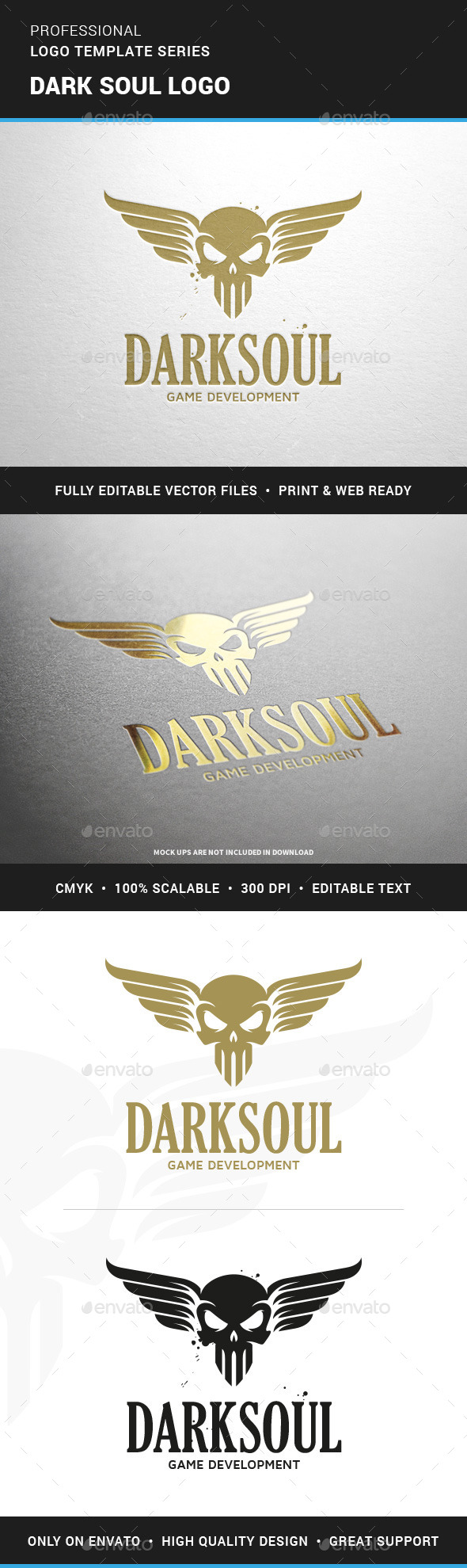 Dark Soul Logo Template - Logo Templates