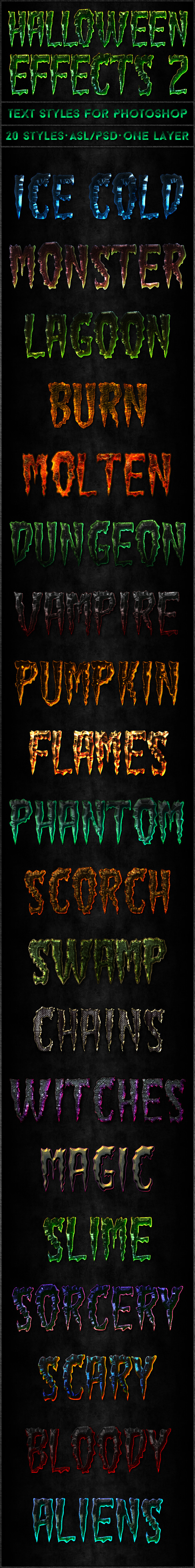 Halloween 2 - Text Styles - Text Effects Styles