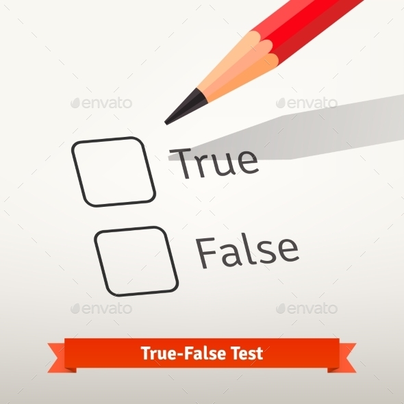 True False Test or Survey - Abstract Conceptual