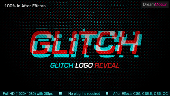 Glitch Logo Reveal - VideoHive 13253418