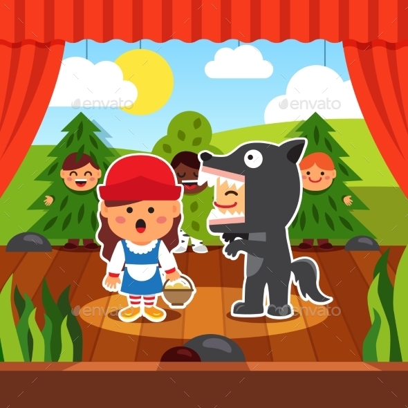 Kindergarten Theatre Play - People Characters
