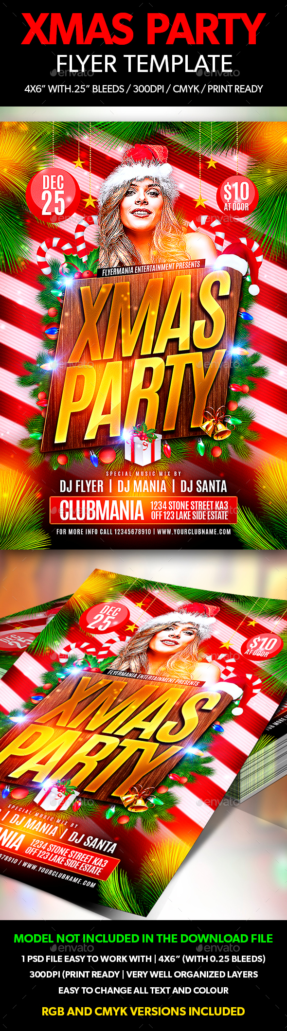 Xmas Party Flyer Template - Holidays Events