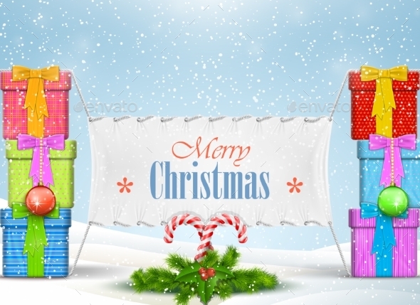 Christmas Banner Illustration - Christmas Seasons/Holidays