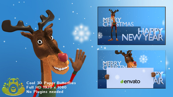 Christmas Reindeer Greetings - VideoHive 13255081