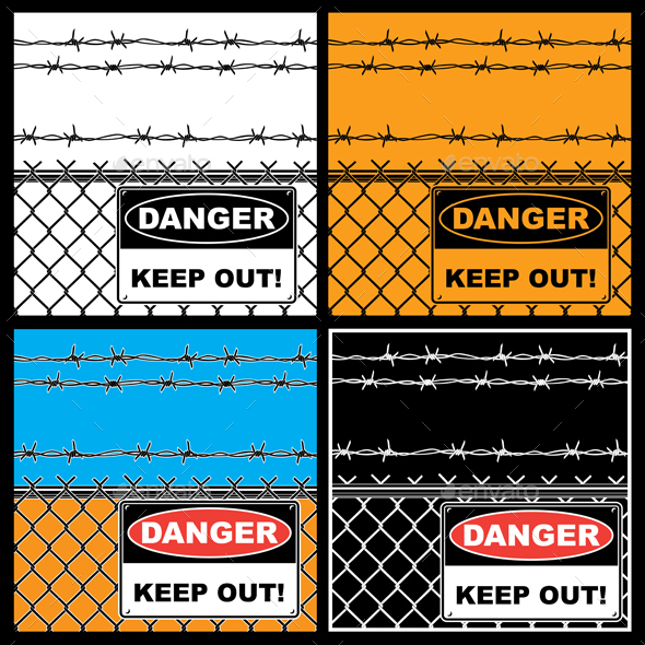 Danger Sign - Backgrounds Decorative