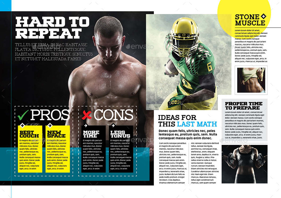 Sport Magazine By Becreative Graphicriver