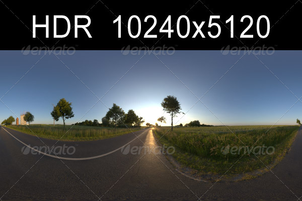 Road in fields - 3Docean 1329297
