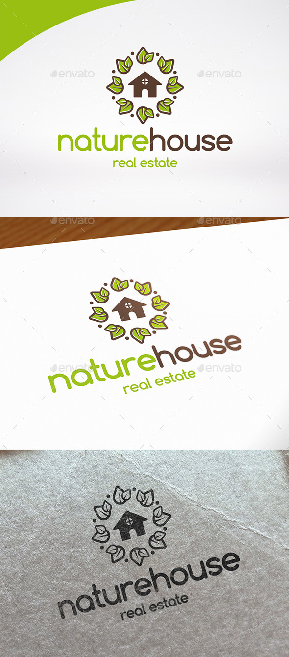 Nature House Logo Template - Buildings Logo Templates