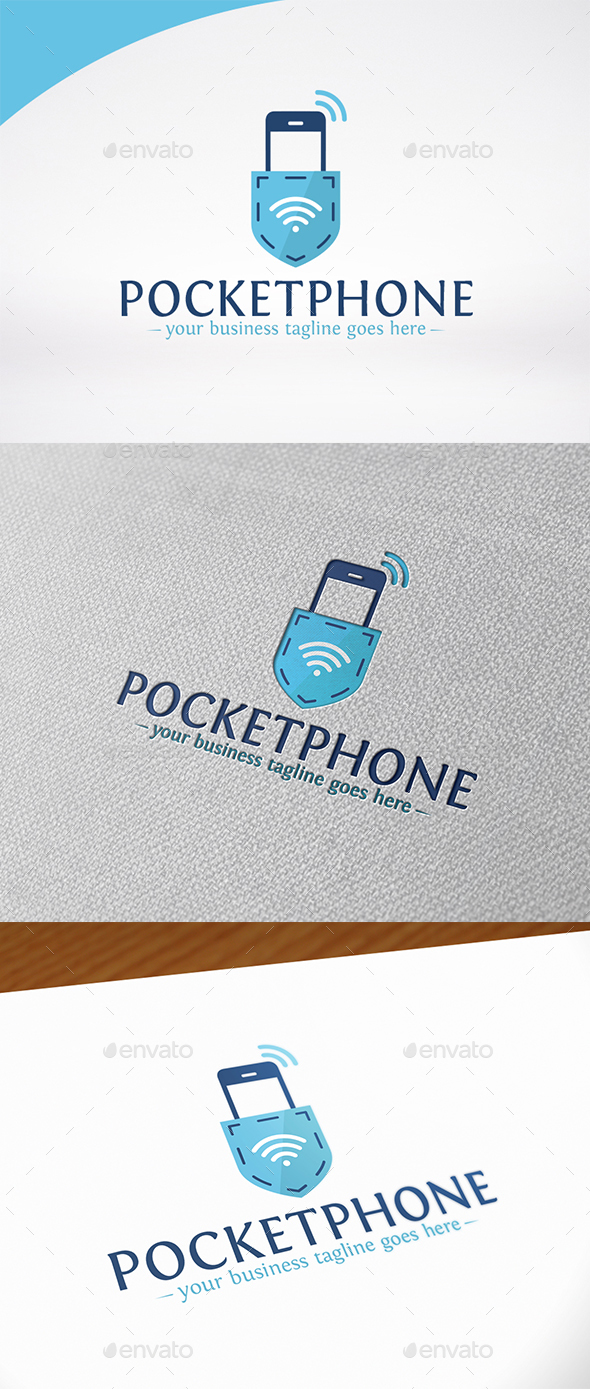 Pocket Phone Logo Template - Objects Logo Templates