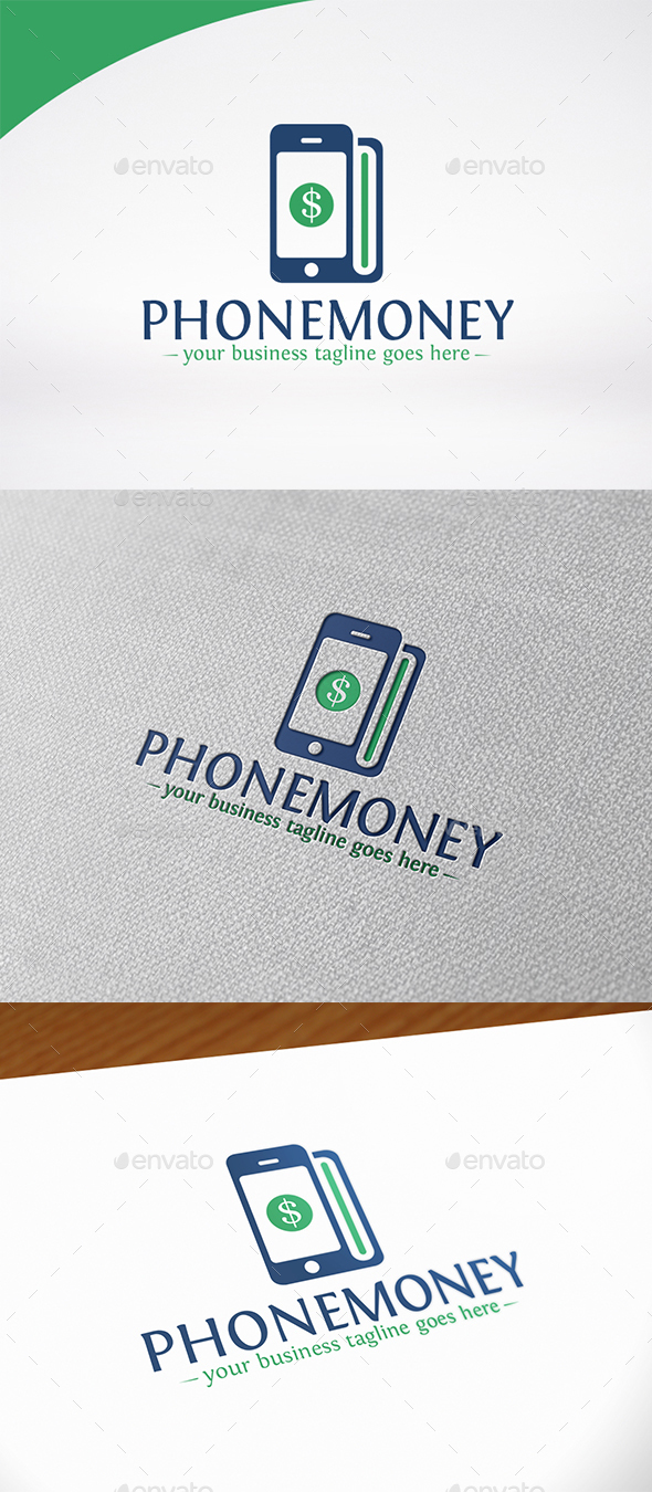 Phone Money Logo Template - Objects Logo Templates