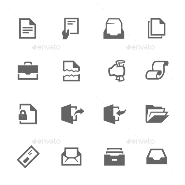 Documents Icons - Objects Icons