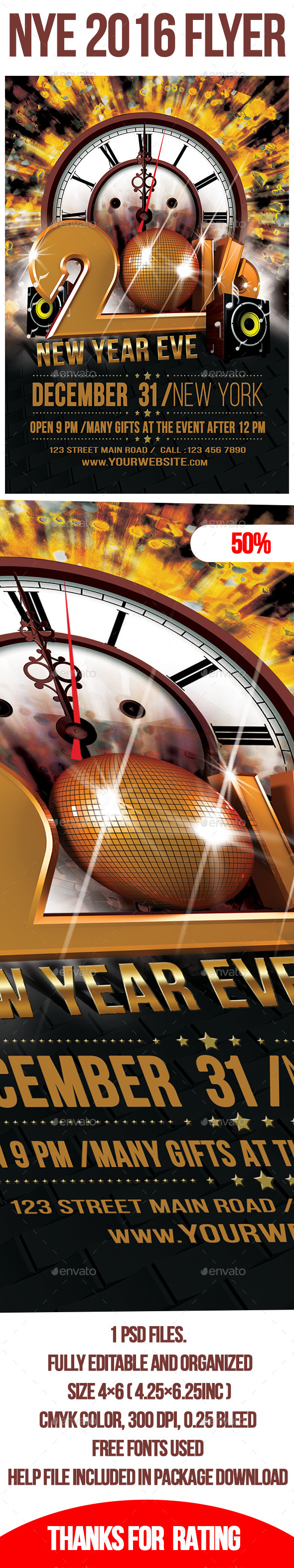 NYE 2016 Flyer - Holidays Events