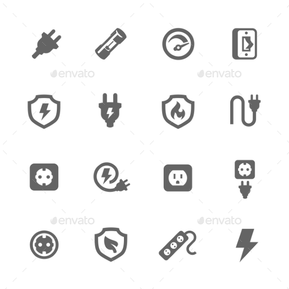 Electro Sockets - Objects Icons