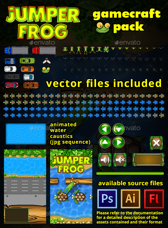 Jumper Frog Game Assets - Game Kits Game Assets