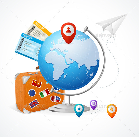 Travel Concept. Vector - Travel Conceptual