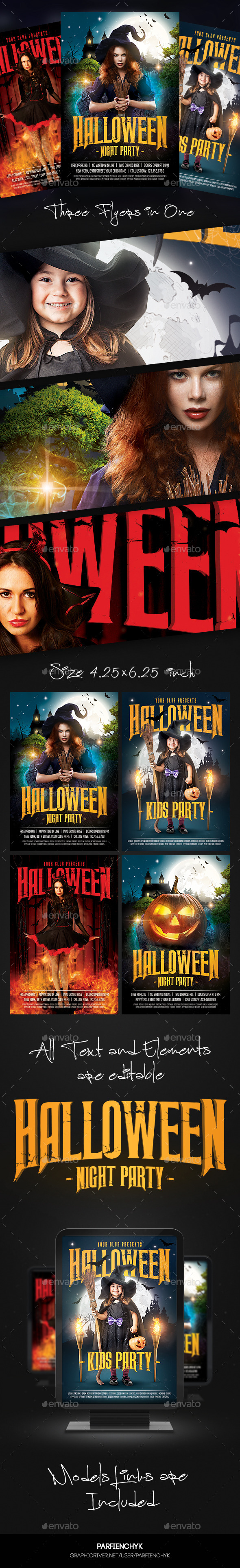 Halloween Flyer Bundle - Clubs & Parties Events