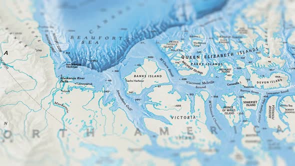 Arctic Ocean Paper Map Slider Shot alt