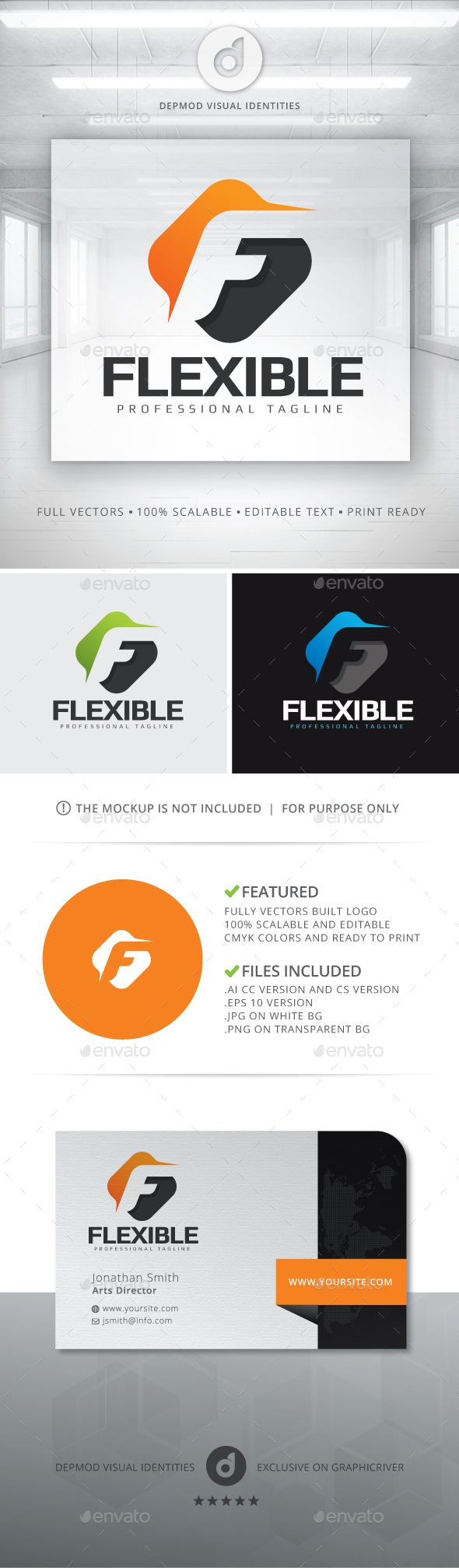 Flexible Logo - Letters Logo Templates