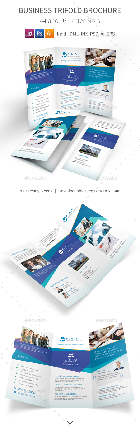 Business Consulting Service Trifold Brochure By Mike