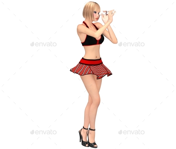 Sexy Schoolgirl 3d Rendered Images Pack By Nvahan Graphicriver 