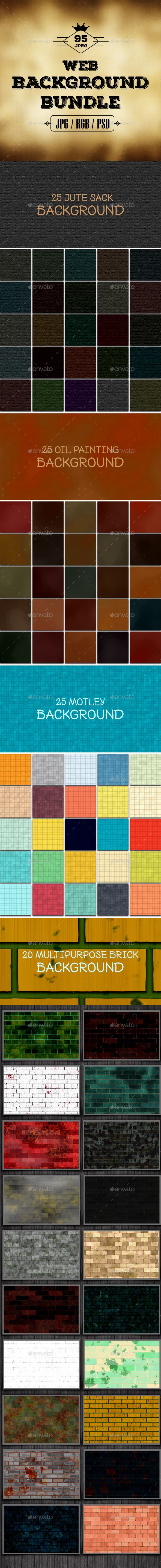 95 Web Background Bundle - Miscellaneous Backgrounds