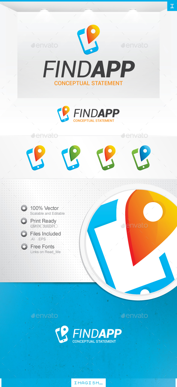 Find App Logo - Symbols Logo Templates