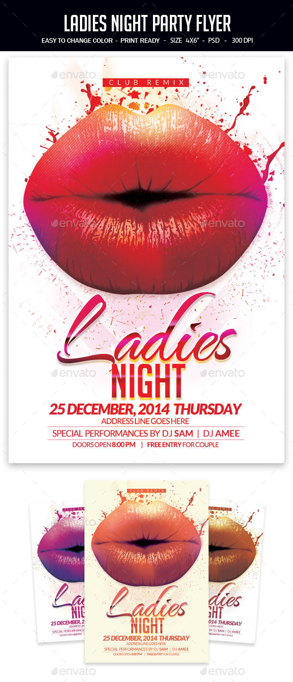 Ladies Night Party Flyer - Clubs & Parties Events