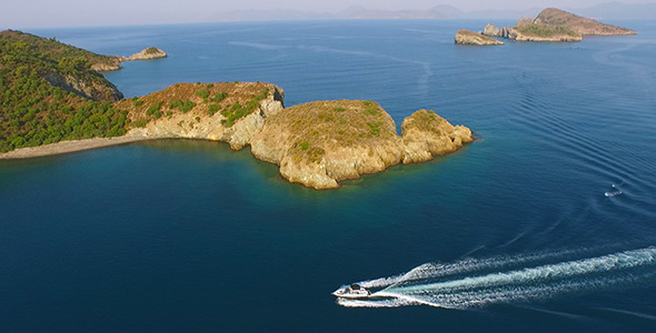 Aerial View Of Speed Boats alt