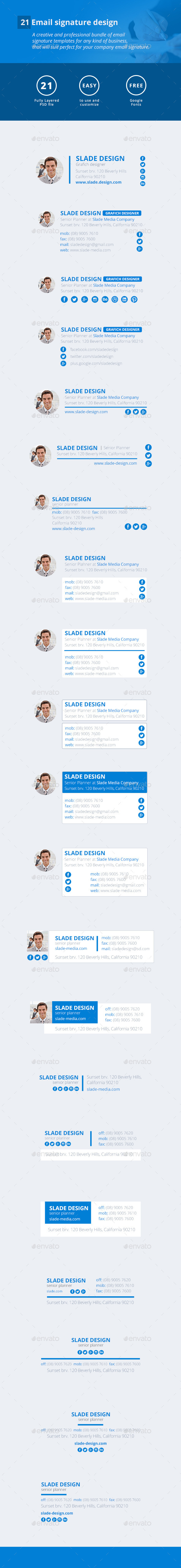 21 Email Signature Design - Miscellaneous Web Elements