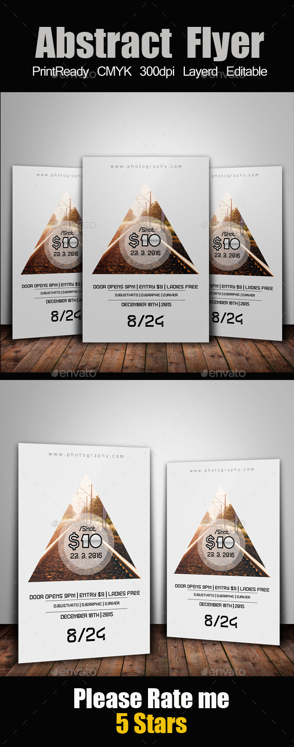 Creative Abstract Flyer Template - Clubs & Parties Events