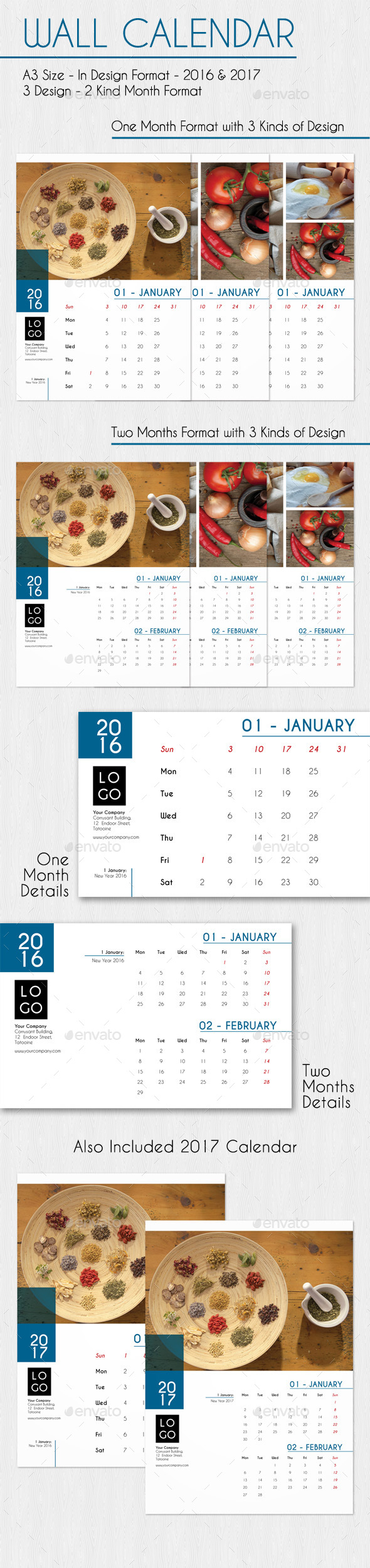 Wall Calendar - Calendars Stationery