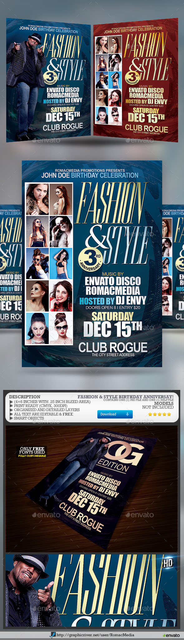 Fashion & Style Birthday Anniversary - Clubs & Parties Events