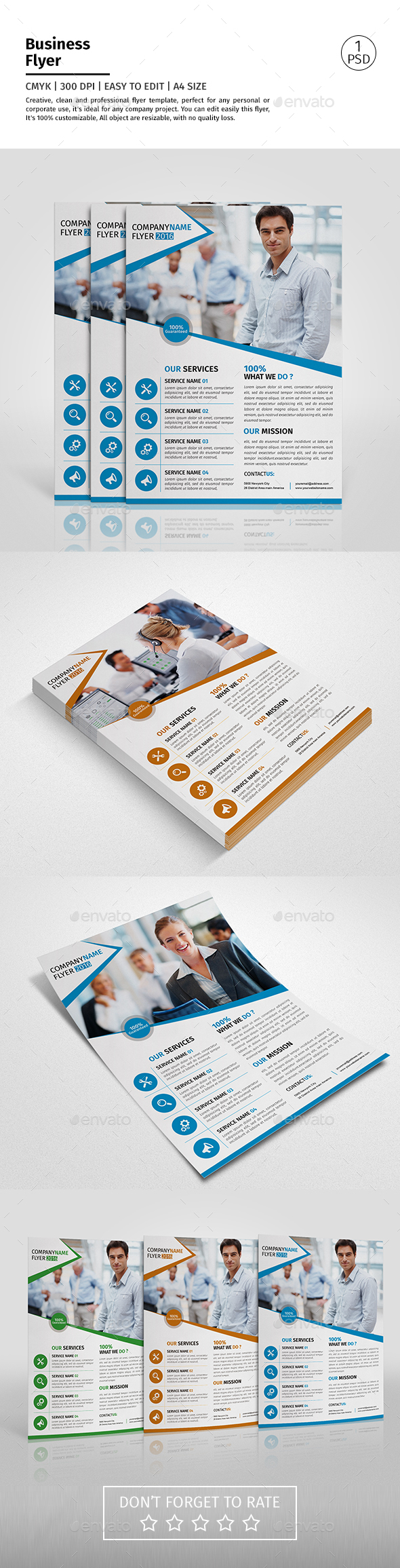 A4 Corporate Business Flyer Template Vol 03 - Corporate Flyers