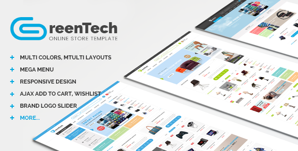GreenTech - PSD Shopping Template - Shopping Retail