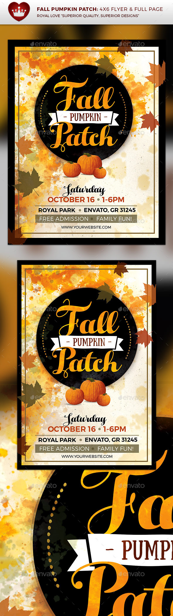 Fall Pumpkin Patch Flyer - Events Flyers