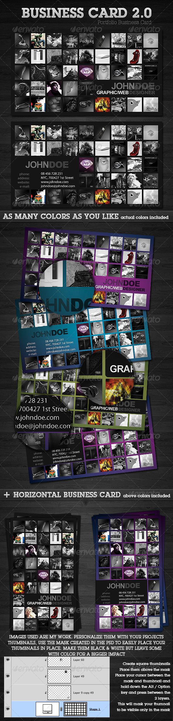 Portfolio Business Card 2.0 - Creative Business Cards