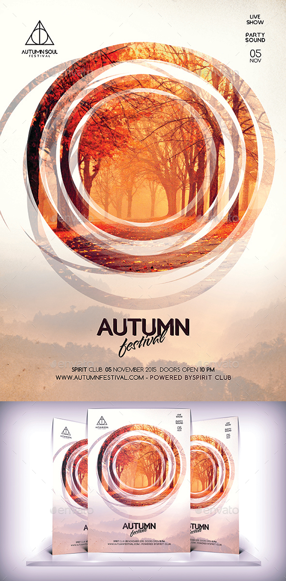 Autumn Festival Flyer - Flyers Print Templates
