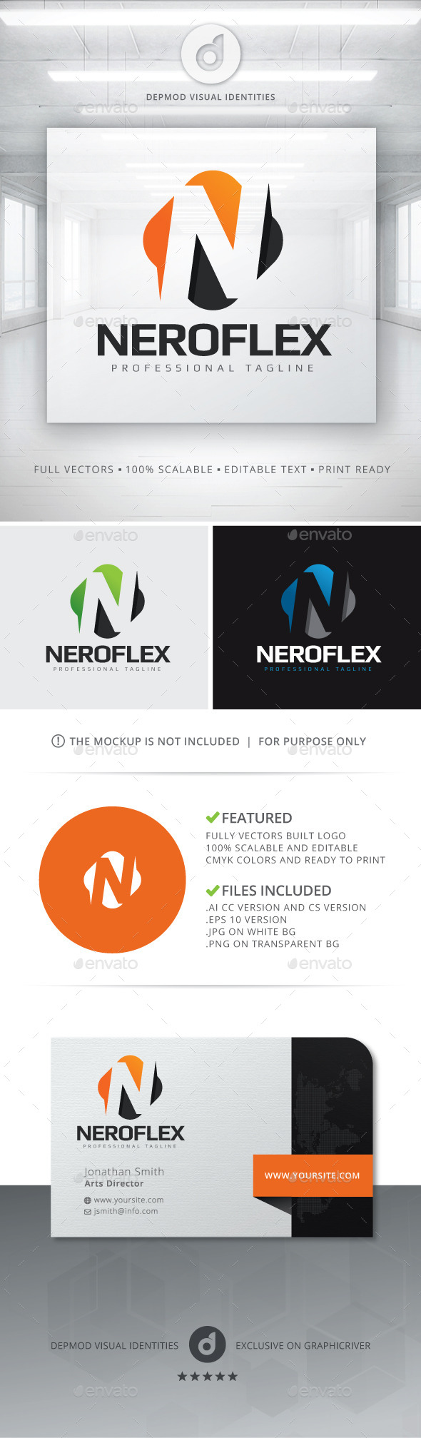 NeroFlex Logo - Letters Logo Templates
