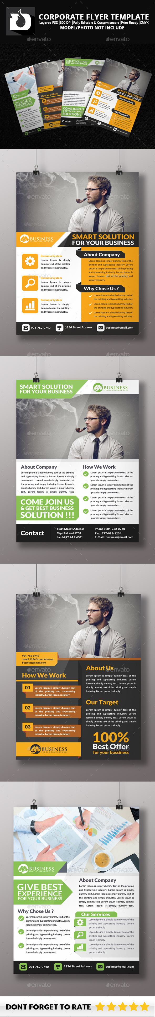 Bundle Corporate Flyer Template - Corporate Flyers