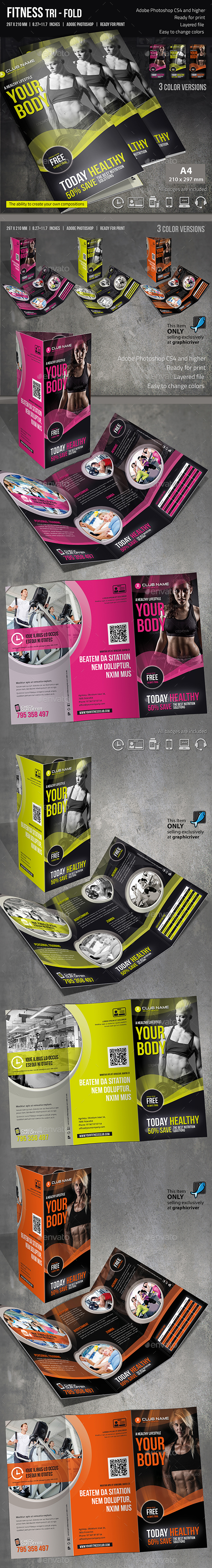 Tri-fold Fitness - Informational Brochures