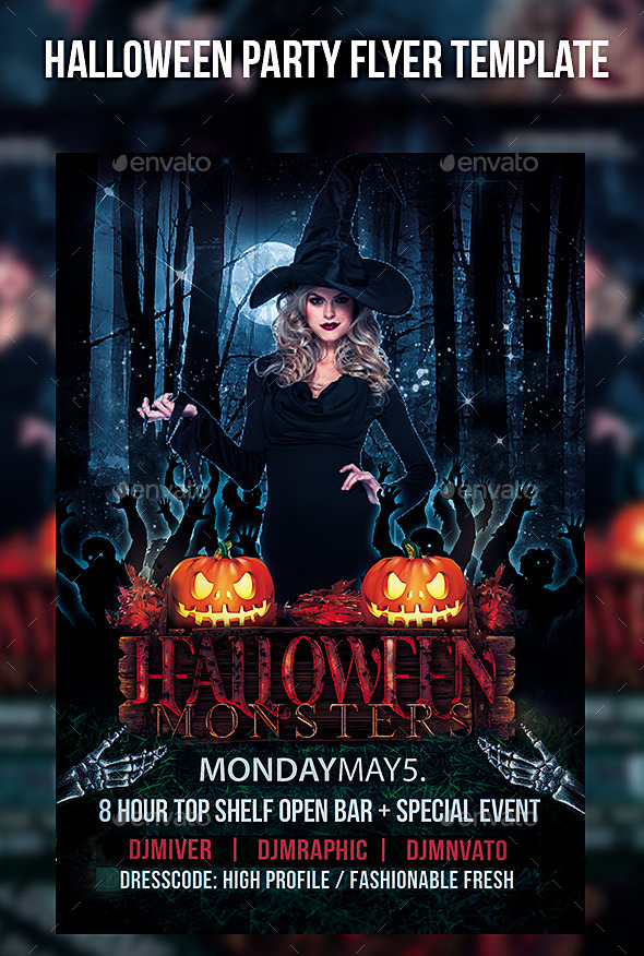Halloween Party Flyer Template - Events Flyers