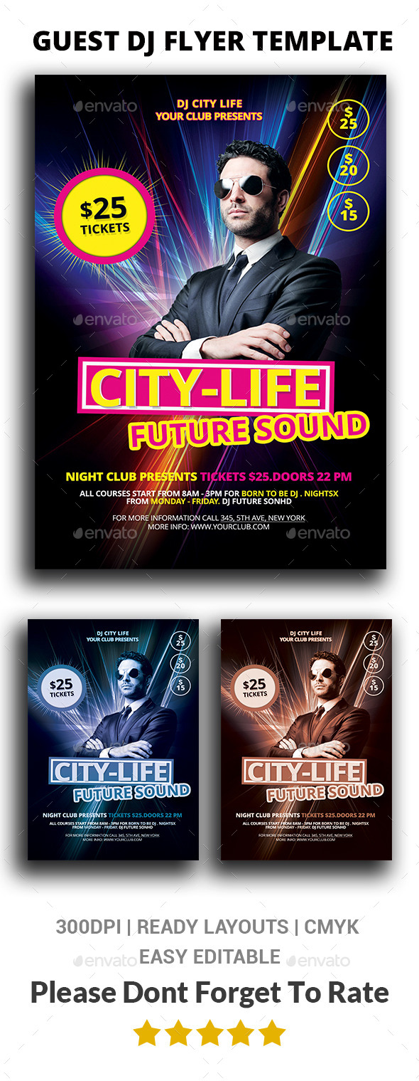 Guest Dj Flyer Template - Clubs & Parties Events